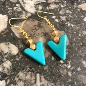 Turquoise and Gold earrings